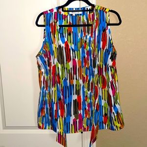 Multi colored Sleeveless top